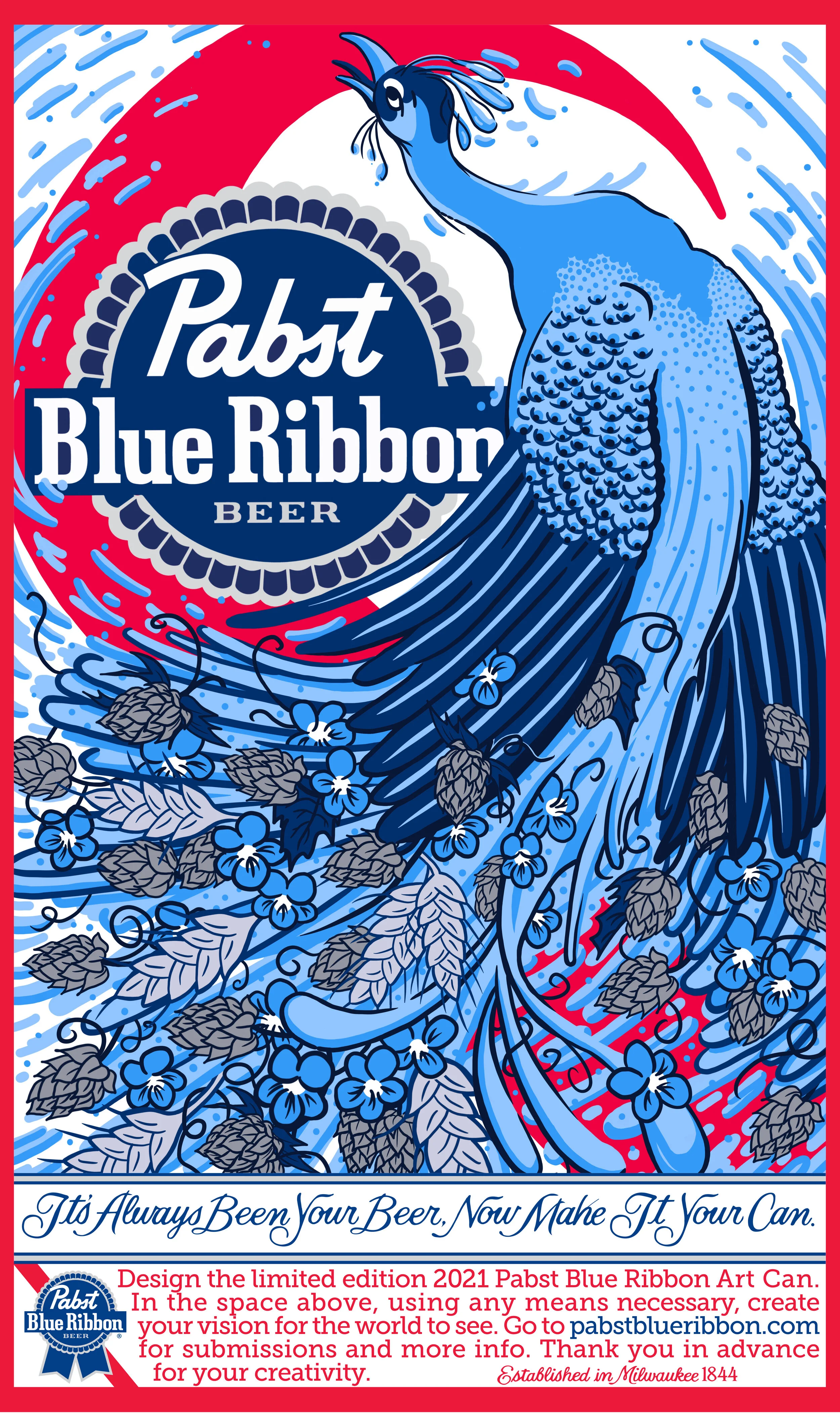 Pabst Blue Ribbon Art Can Designs — Melissa Sisk